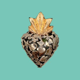 Mini Cuore Sacro con Milagros