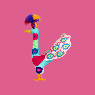 Pavone Magico Ricamato