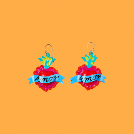 Pastel Corazon Earrings