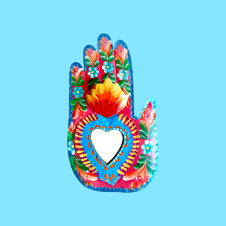 Mano Floreale con Specchio