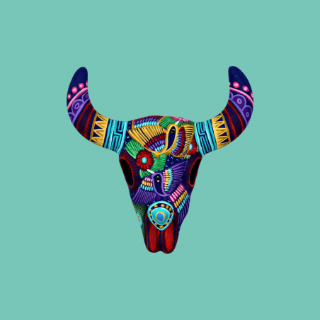 Teschio Texano in Ceramica