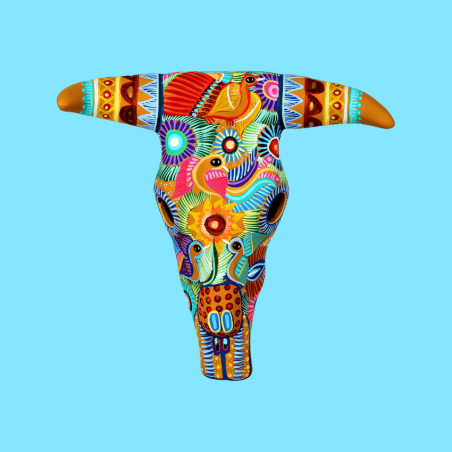 Teschio Texano in Ceramica