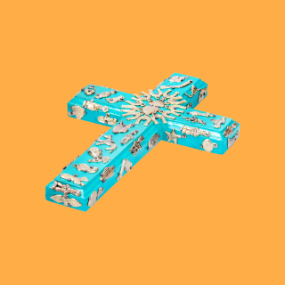 Croce in Legno con Milagros