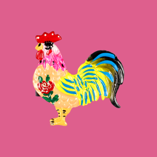 Gallo Rose Coral Napkin Holder