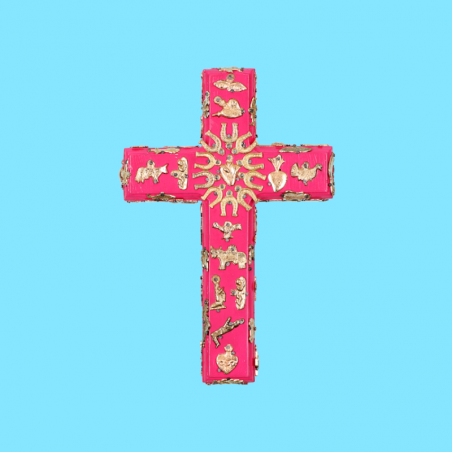 Croce in Legno con Milagros