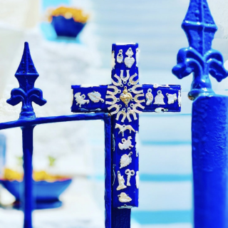 Croce in Legno con Milagros