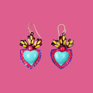 Pastel Corazon Earrings