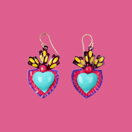 Pastel Corazon Earrings