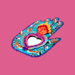 Mano Floreale con Specchio