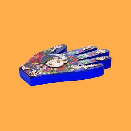 Mano in Legno con Milagros