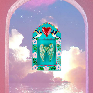 Teca con Ali Colibri