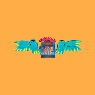 Teca Guadalupe con Colombe