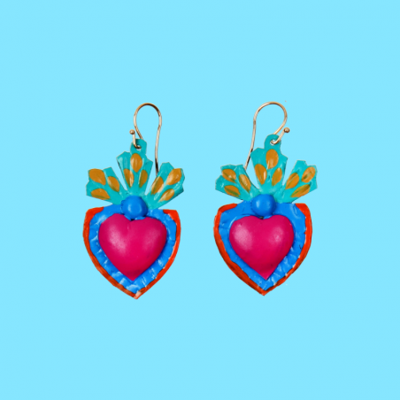 Pastel Corazon Earrings