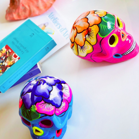 Teschio in Ceramica Ibiscus