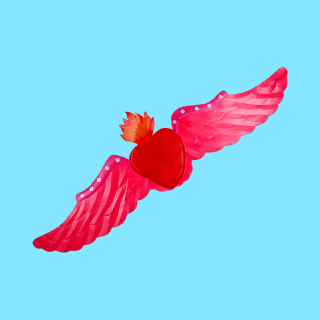 Decorazione Cuore Alato...