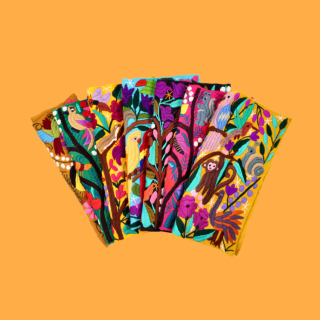 Federa Cuscino Pappagalli