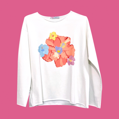 Felpa Ibiscus Corallo