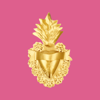 Corazon Love Phrase Gold...